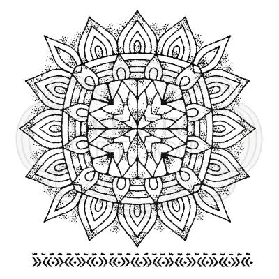 Creative Expressions Pink Ink Clear Stamps - Mandala II